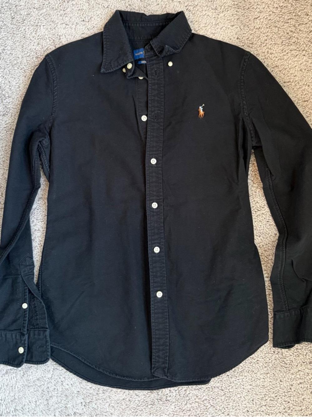 Polo Ralph Lauren Black Button Down Shirt Classic Fit
